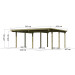  Karibu | Dubbele Carport Eco 1 | Variant A 200263-01